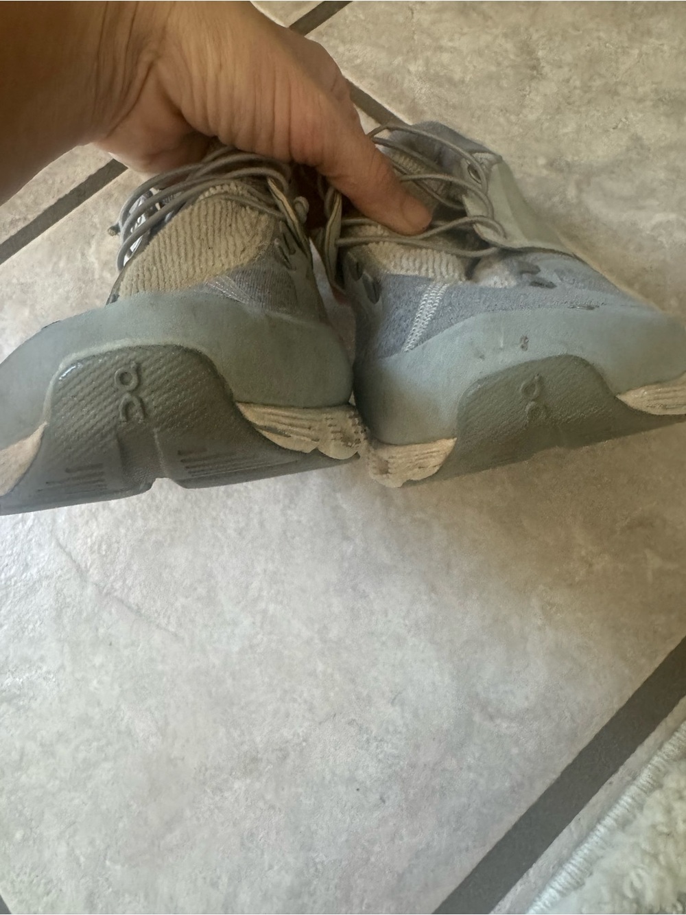 On Cloud Terry Running Shoes Grey Neutral | Women's Size 7.5⁠ - Picture 4 of 9